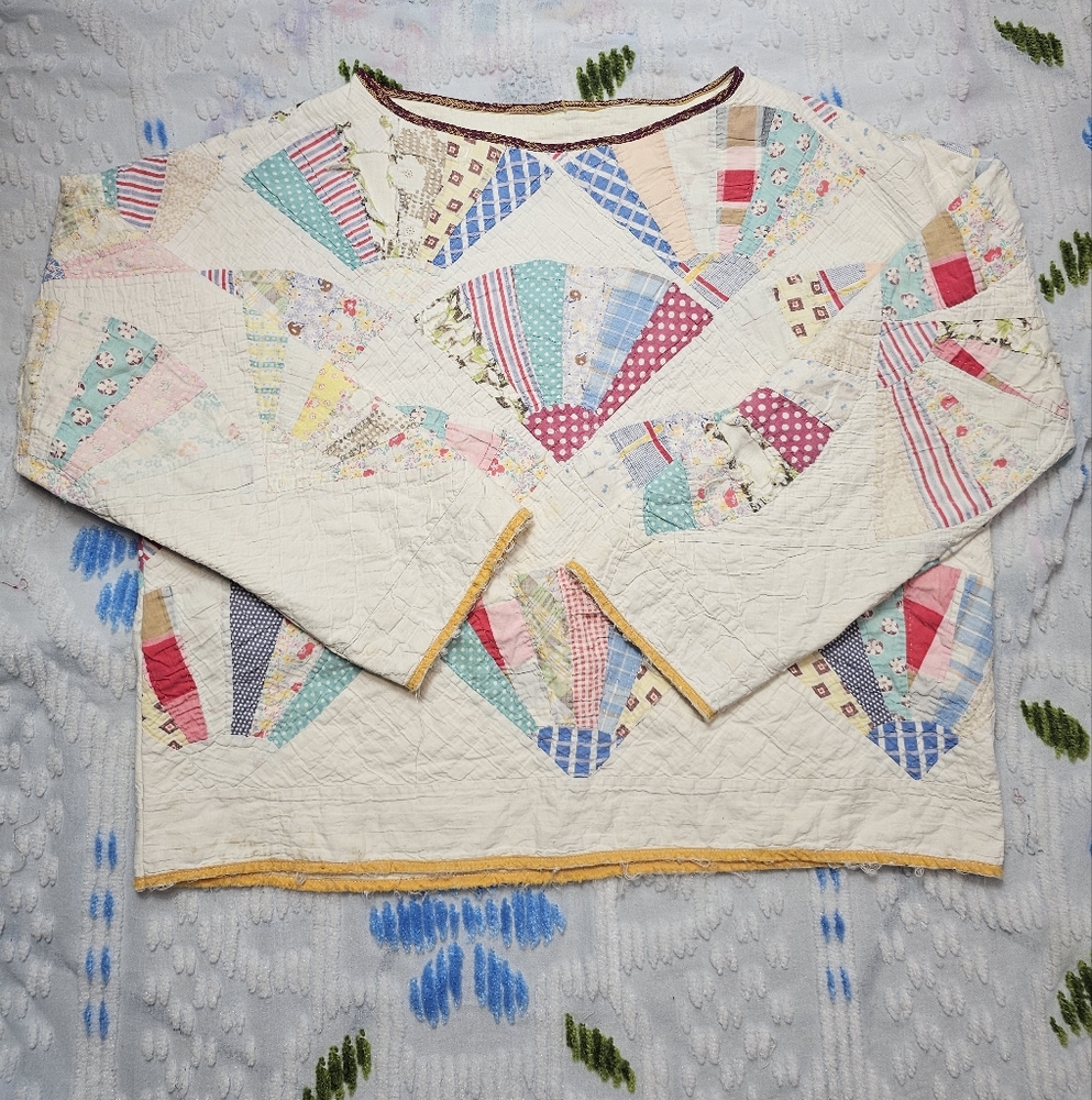 Patchwork Crew Neck Sweater